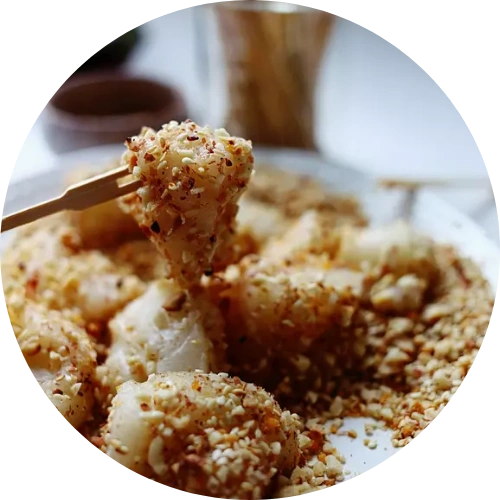 a photo of Glutinous Rice Balls with Syrup