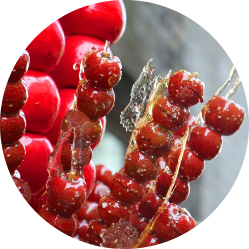 a photo of Candied Hawthorn Skewers
